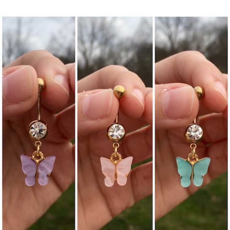 Butterfly Belly Button Rings